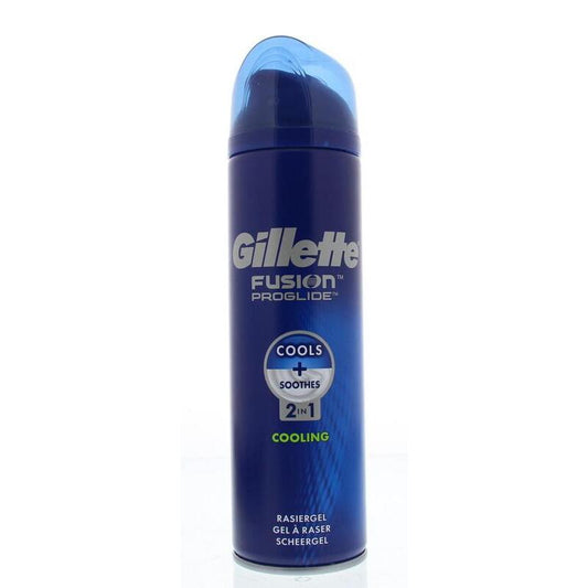 Gillette Fusion proglide scheergel 2 in 1 cooling 200ml