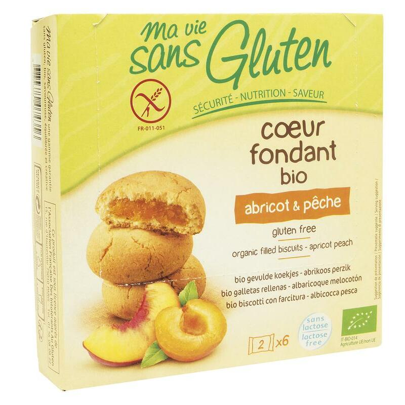 Ma Vie Sans Koekjes met abrikoos/perzik glutenvrij bio 6x2st