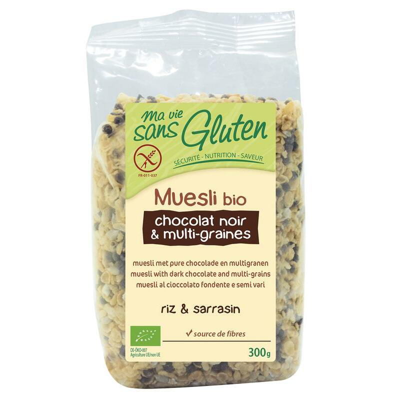 Ma Vie Sans Muesli chocolade en multigranen glutenvrij bio 300g
