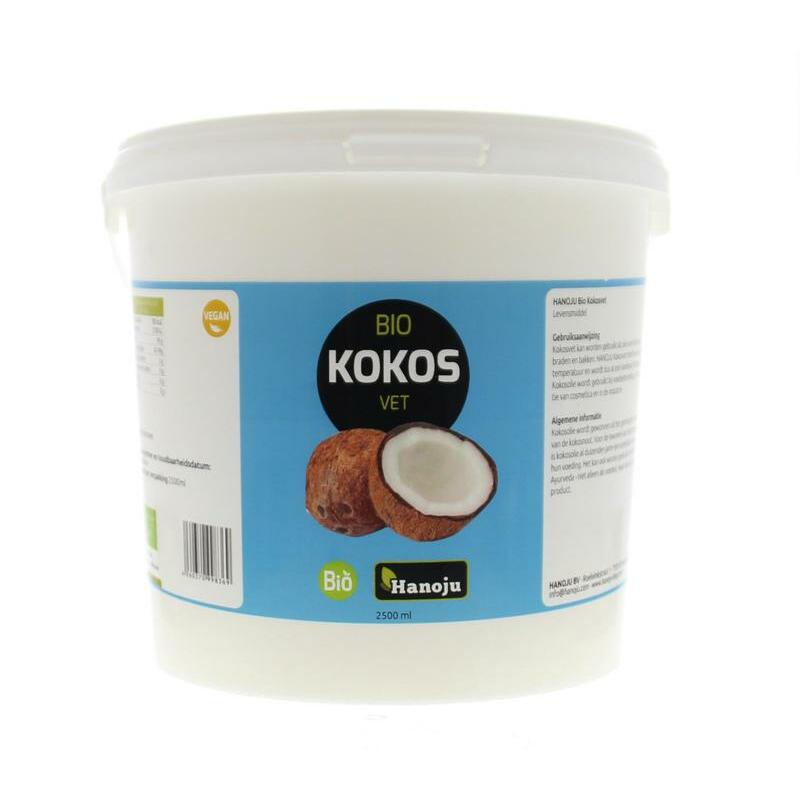 Hanoju Kokosolie geurloos bio 2500ml