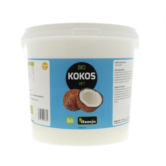 Hanoju Kokosolie geurloos bio 2500ml