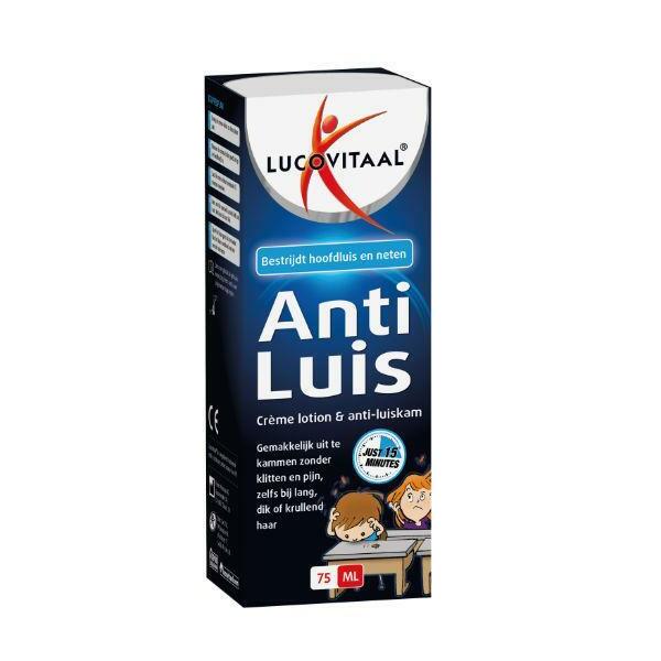 Lucovitaal Anti-luis creme lotion + kam 75ml