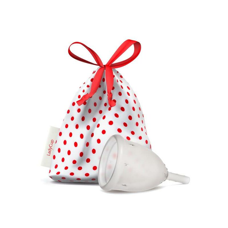 Ladycup Menstruatie cup transparant maat L 46 mm 1st