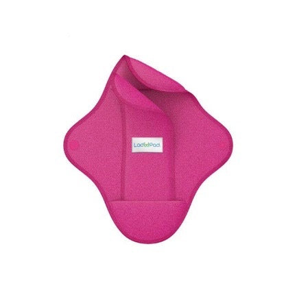 Ladypad Wasbaar maandverband pad & liner fuchsia maat L 1set