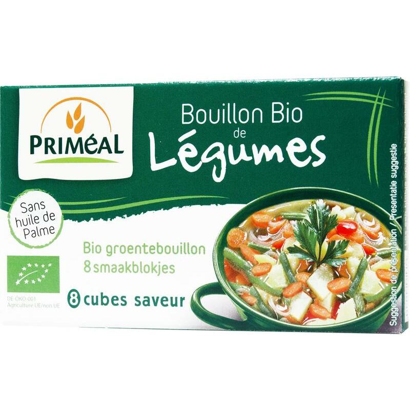 Primeal Groentebouillon blokjes 9 gram bio 8x9g