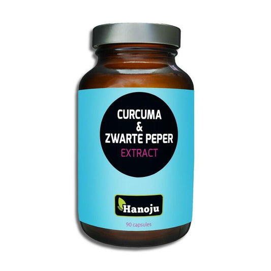 Hanoju Curcuma poeder & zwarte peper extract 90ca