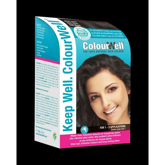 Colourwell 100% natuurlijke haarkleuring mild zwart 100g