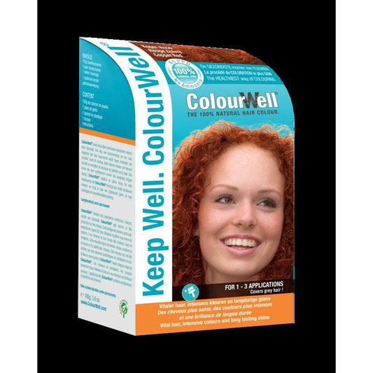 Colourwell 100% natuurlijke haarkleur koper rood 100g