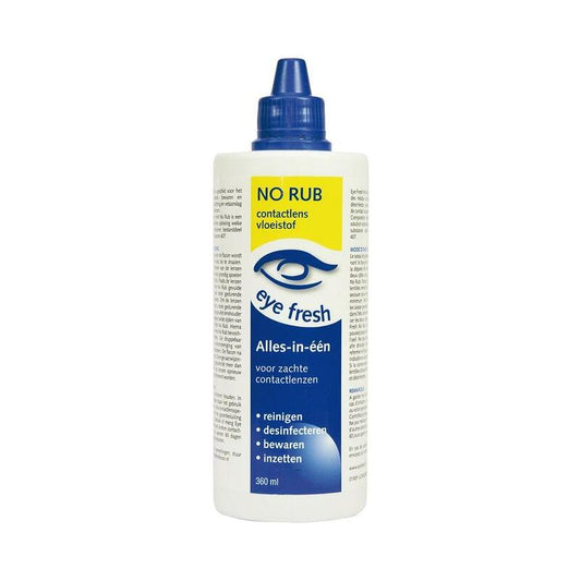 Eyefresh No rub alles in 1 vloeistof voor zachte lenzen 360ml