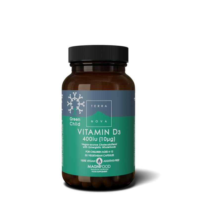 Terranova Green child vitamin D3 400 IU 50ca