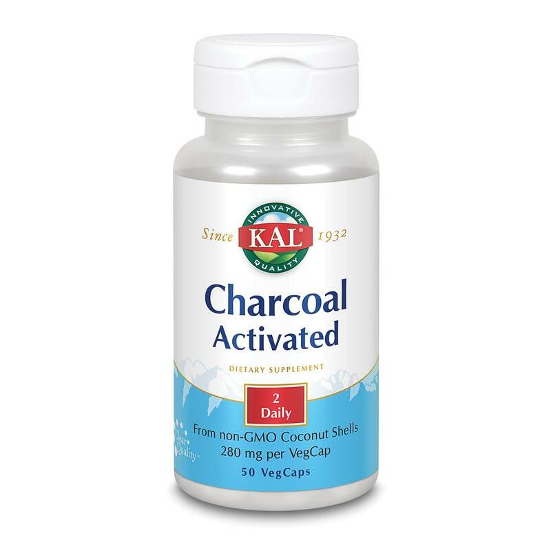 KAL Charcoal activated - actieve kool 280 mg 50ca