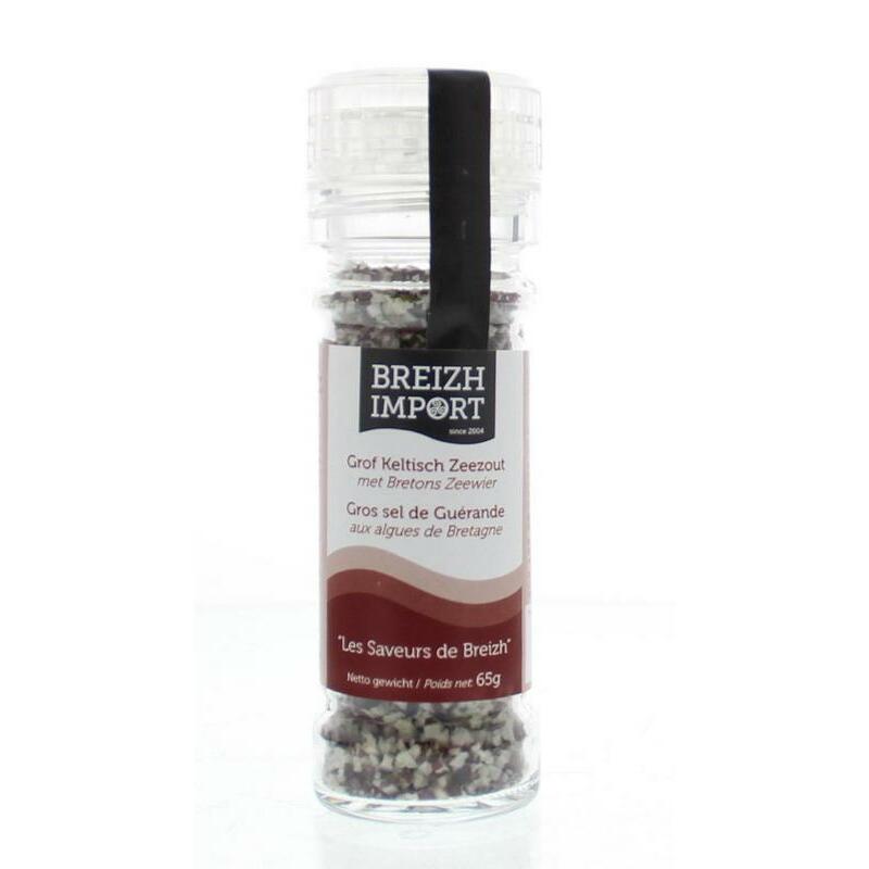 Breizh Import Grof keltisch zeezout zeewier gedroogd strooimolen 65g