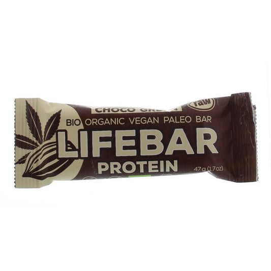 Lifefood Lifebar plus choco green protein bio 47g