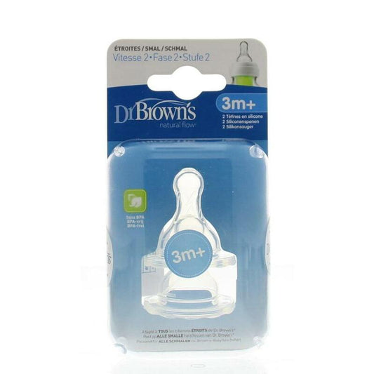 Dr Brown's Speen standaard hals fles fase 2 2st