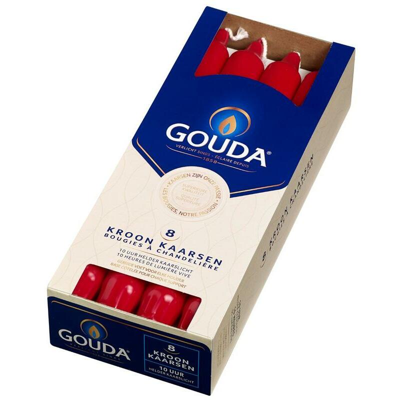Gouda Kroonkaars robijnrood 240/24 8st