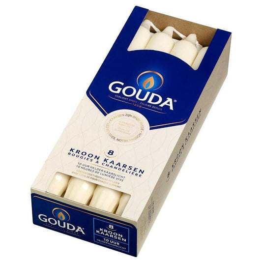 Gouda Kroonkaars ivoor 240/24 8st