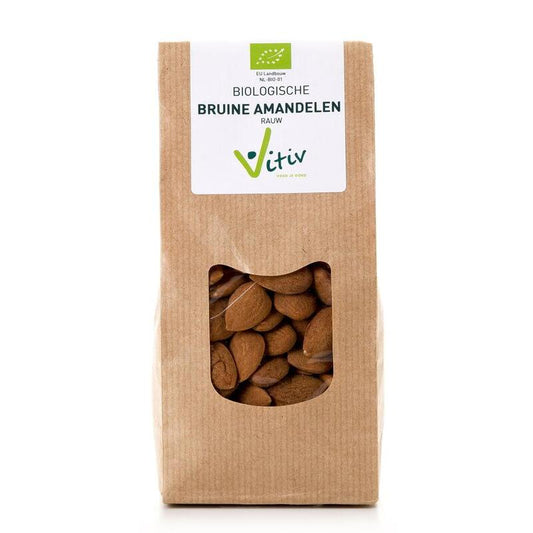 Vitiv amandelen met vlies bio 1000g