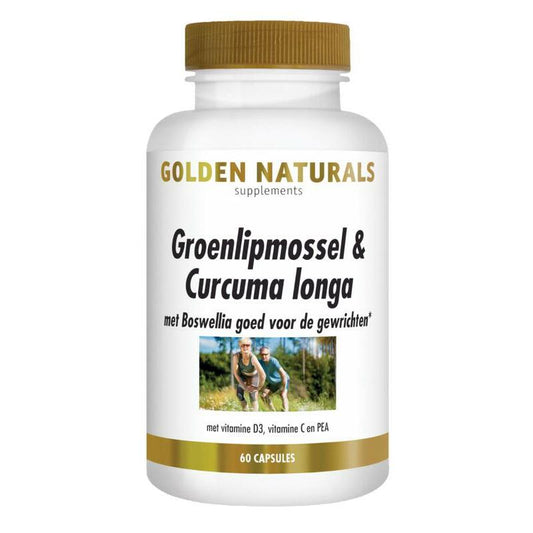 Golden Naturals Groenlipmossel & Curcuma longa 60ca