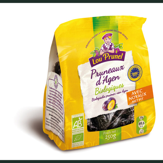 Lou Prunel Agen pruimen met pit 44/55 XL bio 250g