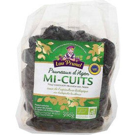 Lou Prunel Agen pruimen met pit semi-gekookt 33/44 XXL bio 500g
