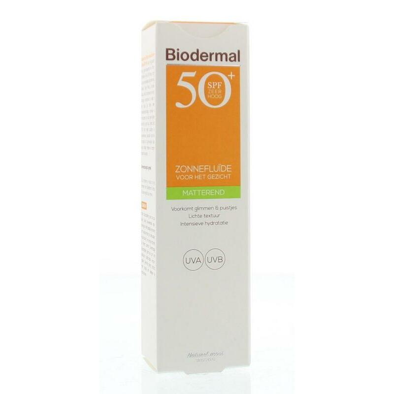 Biodermal Matterende zonnefluid SPF50+ 40ml