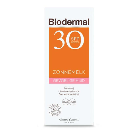 Biodermal Zonnemelk SPF30 gevoelige huid 200ml