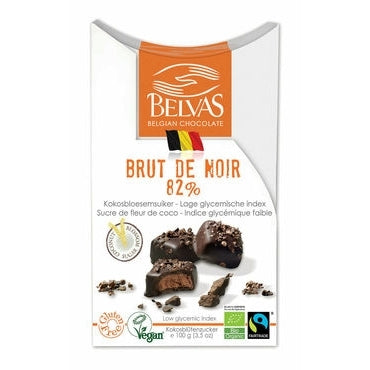 Belvas Brut de noir 82% bio 100g