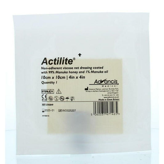 Advancis Actilite manuka non adhesive 10 x 10 1st