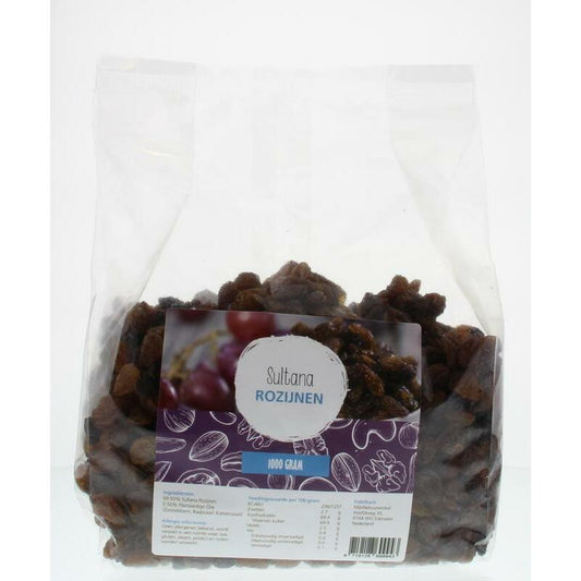 Mijnnatuurwinkel Sultana rozijnen 1000g