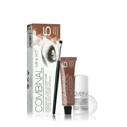 Combinal Wenkbrauwen wimperverf kit bruin 1set