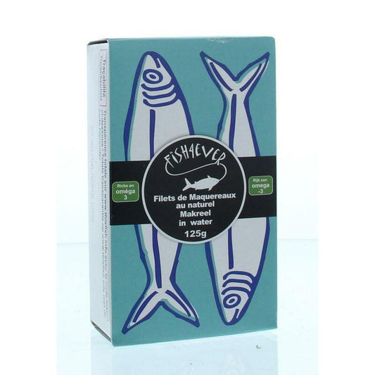 Fish 4 Ever Schotse makreel bronwater 125g