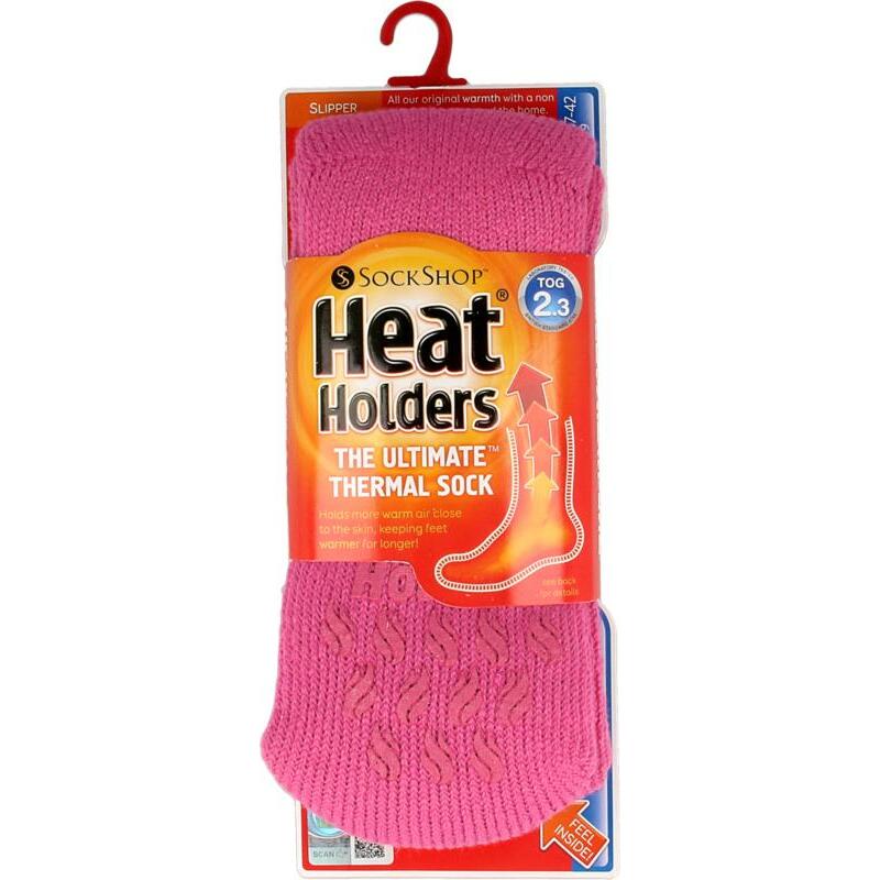 Heat Holders Ladies slipper socks 4-8 candy 1paar