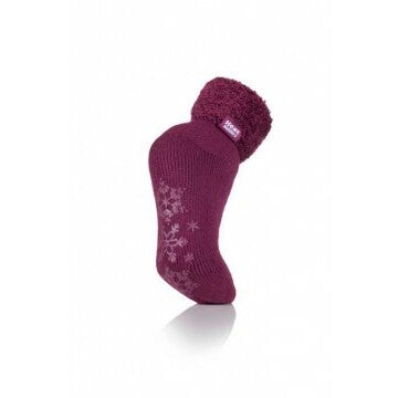 Heat Holders Ladies lounge socks 4-8 37-42 plum 1paar