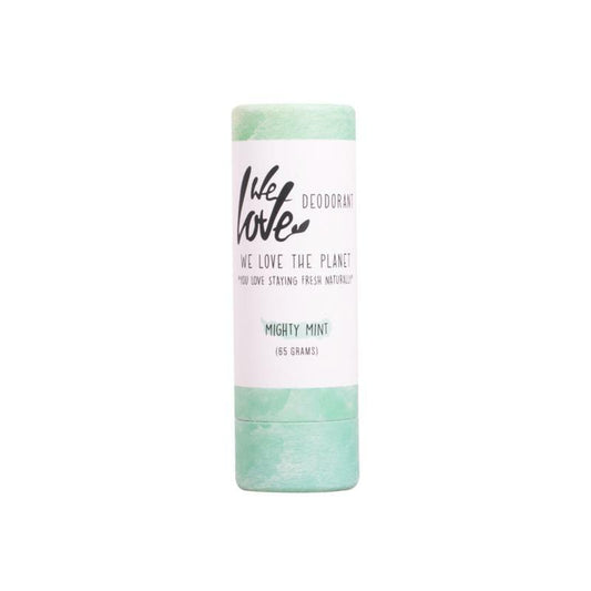 We Love 100% Natural deodorant stick mighty mint 65g