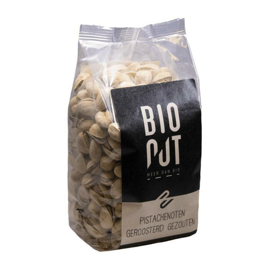 Bionut Pistachenoten geroosterd en gezouten bio 500g