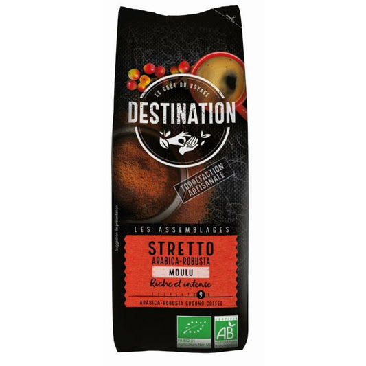 Destination Koffie stretto gemalen bio 250g