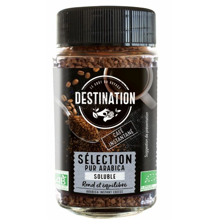 Destination Koffie arabica instant bio 100g