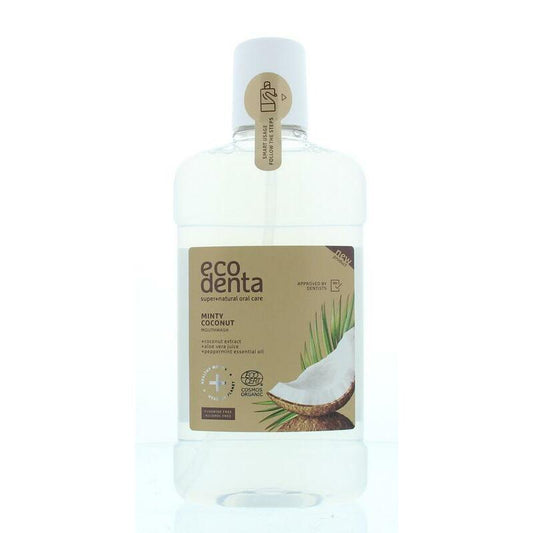 Ecodenta Mondwater munt kokos 500ml