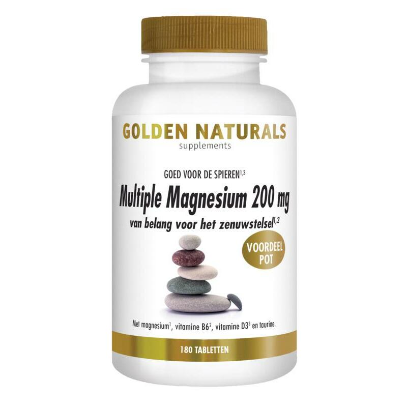 Golden Naturals Multiple magnesium 200 mg 180tb