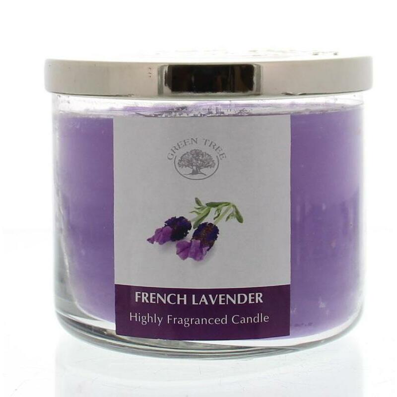 Green Tree Geurkaars french lavender 400g