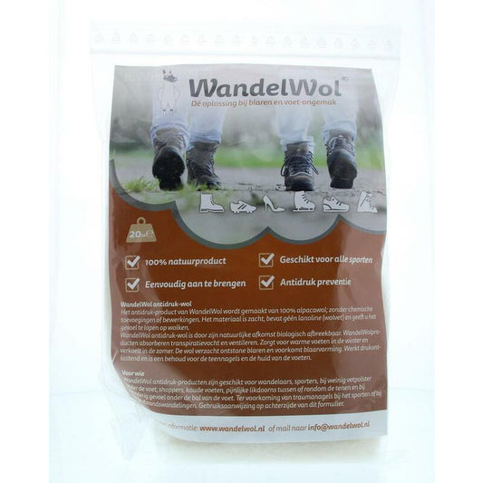 Wandelwol Antidruk-wol lanolinevrij 20g