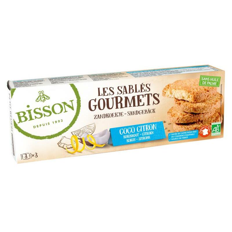 Bisson Zandkoekje kokos citroen bio 150g