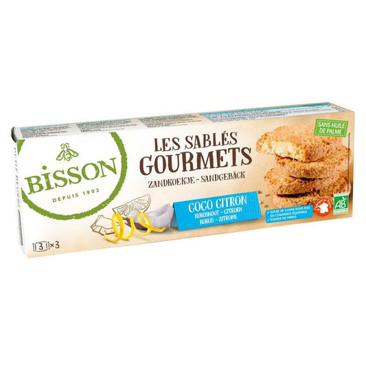 Bisson Zandkoekje kokos citroen bio 150g