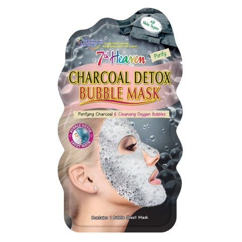 Montagne 7th Heaven face mask charcoal detox bubble sheet 1st