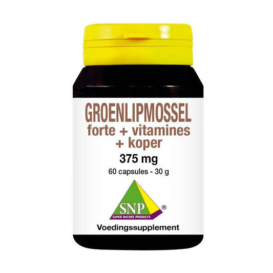 SNP Groenlipmossel forte + vitamines + koper 60ca