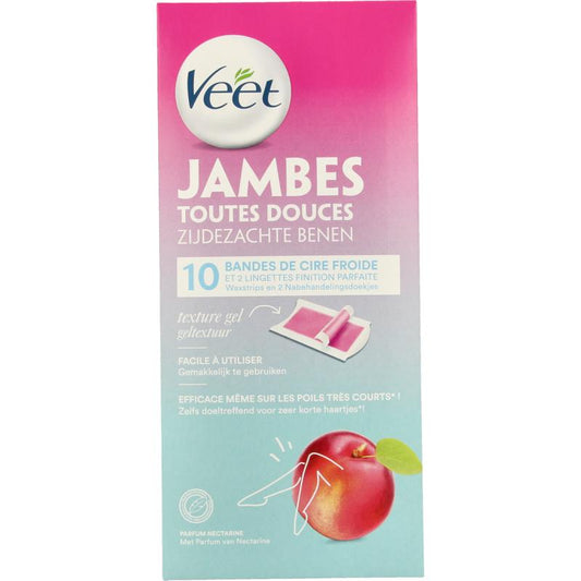 Veet Koude wasstrips benen nectarine 10st