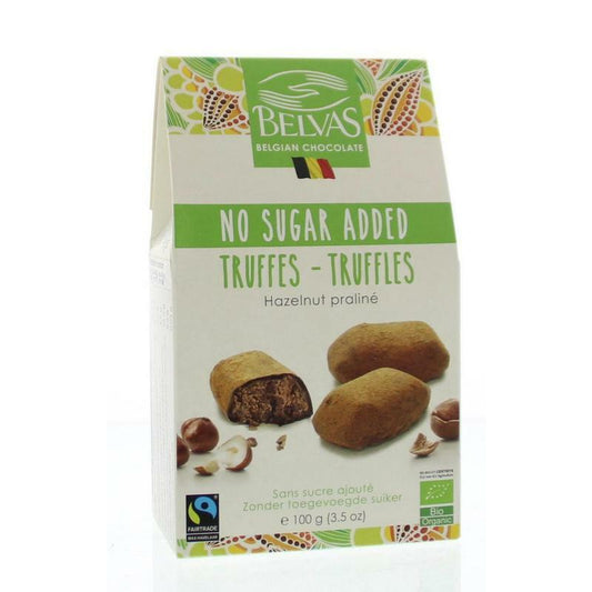 Belvas Hazelnoot praline truffels bio 100g