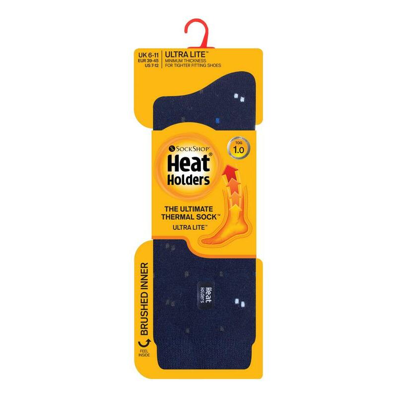 Heat Holders Mens ultra lite socks micro navy 6-11 1paar