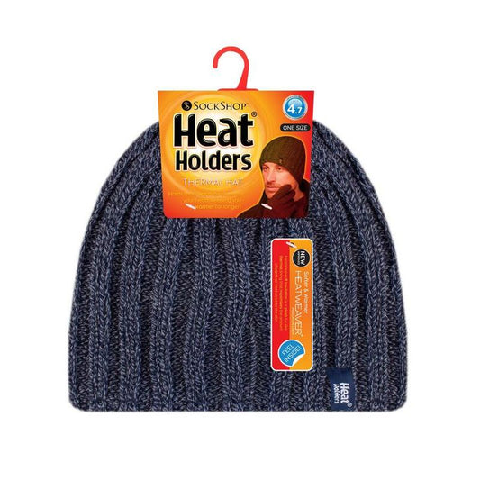 Heat Holders Mens cable hat navy one size 1st