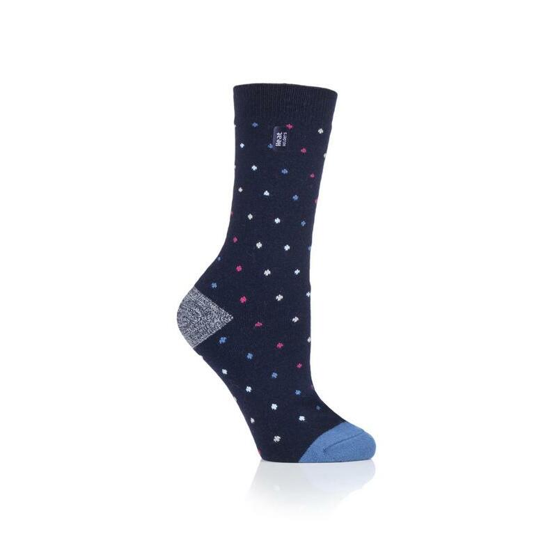 Heat Holders Ladies ultra lite socks berry navy 4-8 1paar